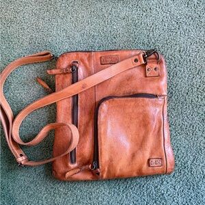 Bed Stu Brown Leather Messenger Bag